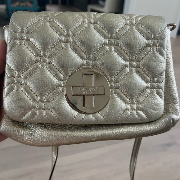 Kate Spade Metallic Quilted Crossbody Bag - Picture 2 of 9